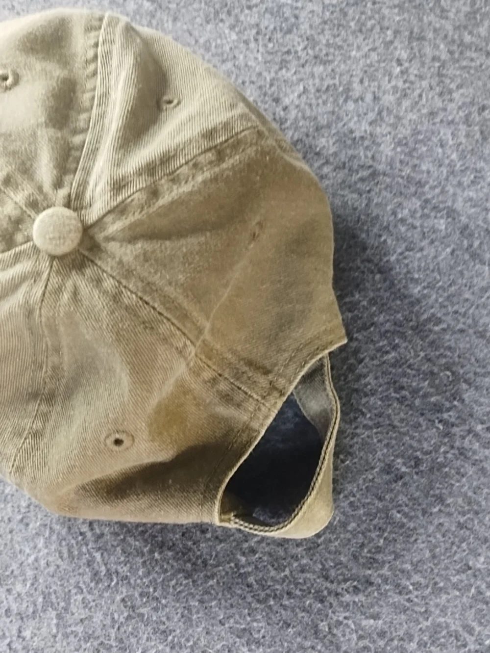 Disney Olive Green Baseball Cap with Mickey Graphic